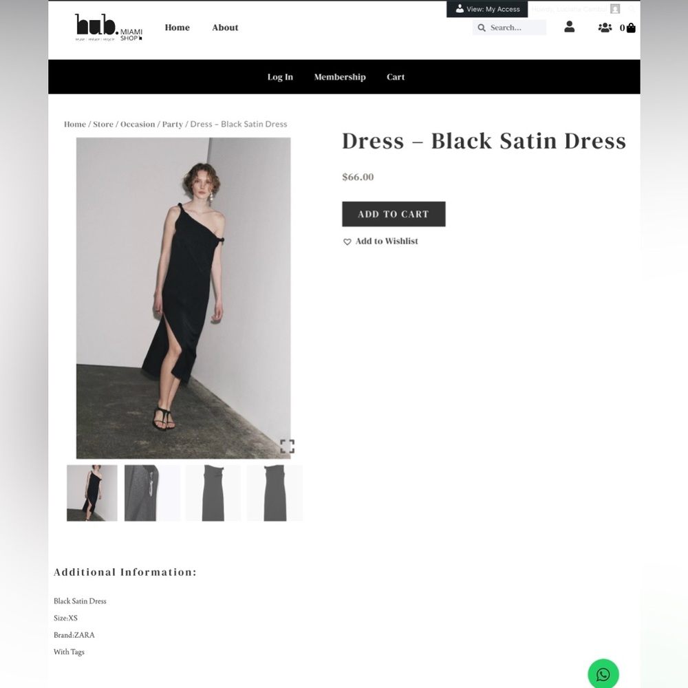Zara One Shoulder Black Dress
